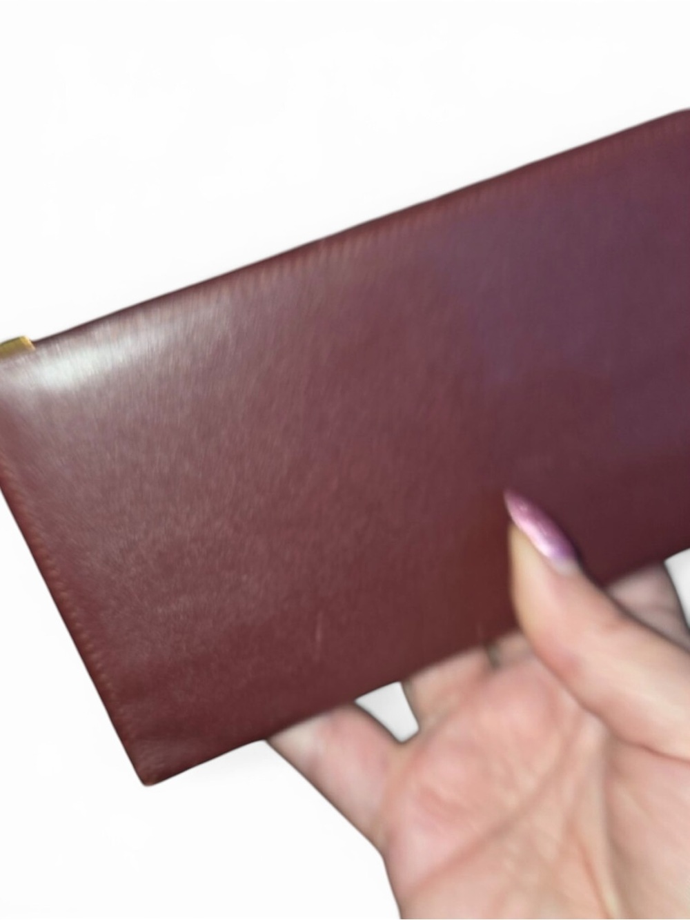 ‼️SOLD‼️✨💎EUC💎✨ CARTIER LONG WALLET WITH 24KT CORNERS - Picture 3 of 10
